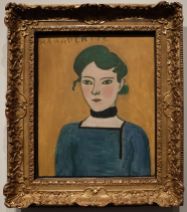 Henri Matisse, "Marguerite", 1906-1907 : la fille d'Henri Matisse, dans un portrait vivant et simple. Il la repeindra quelques années plus tard, mais le visage aura déjà quelque chose de plus grave et de moins frais. Etonnant comme les années passent et marquent...