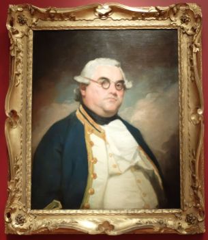 Anonyme, "L'Amiral Peter Rainier", 1778-1787 : je ne connais pas bien la peinture américaine alors j'essaie de m'y intéresser un petit peu. En regardant tous ces portraits, j'en retiens quelque chose d'un petit peu caricatural avec des personnages qui pourraient être parfaits pour une partie de Cluedo ou de Civilization. Bon, c'est juste mon impression générale !